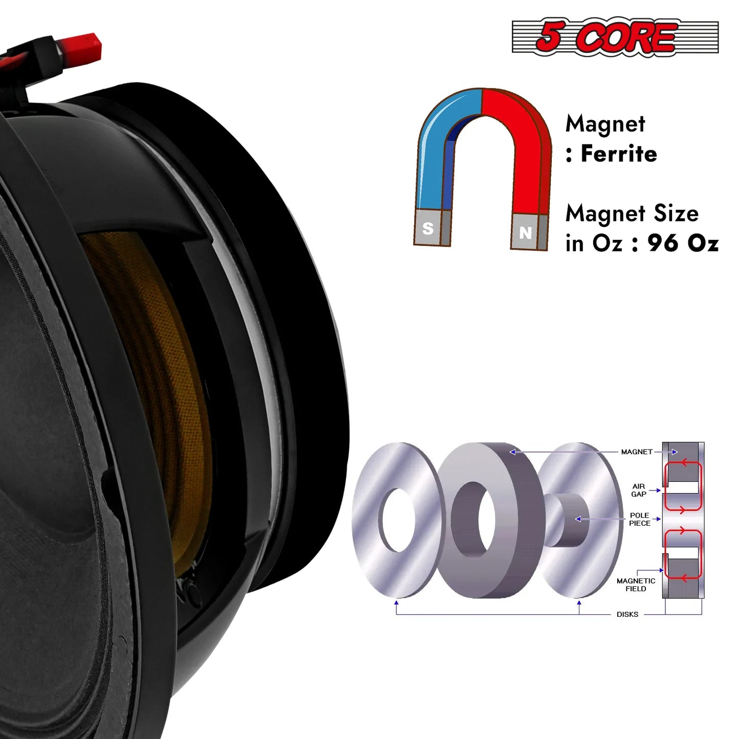 Powerful 10 Inch 600W 8 Ohm Full Range Subwoofer Speaker - Perfect DJ Bass Replacement!