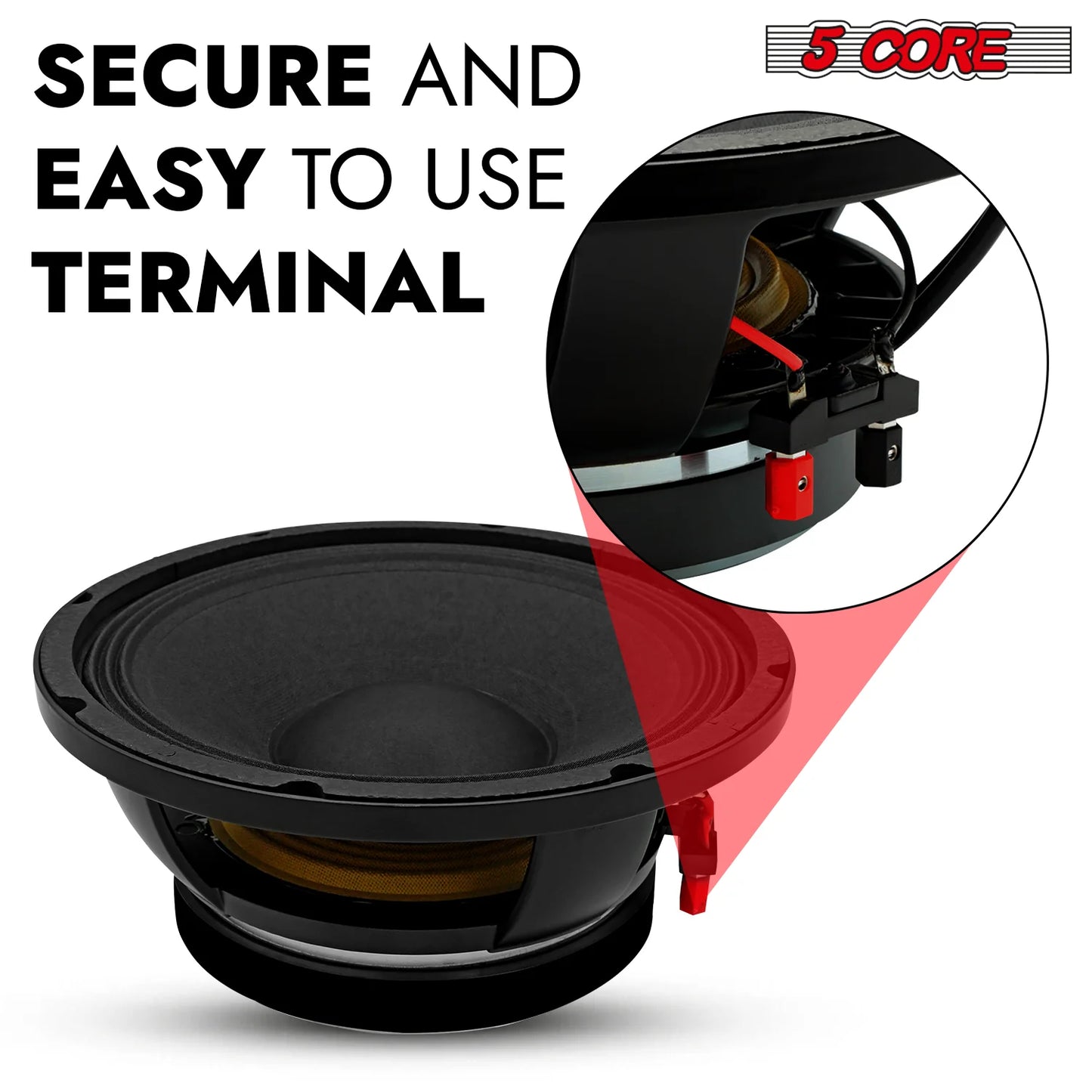 Powerful 10 Inch 600W 8 Ohm Full Range Subwoofer Speaker - Perfect DJ Bass Replacement!