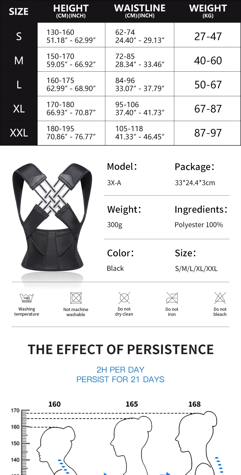 Good Sale Back Posture Brace Humpback Posture Corrector anti Hunchback Posture Corrector