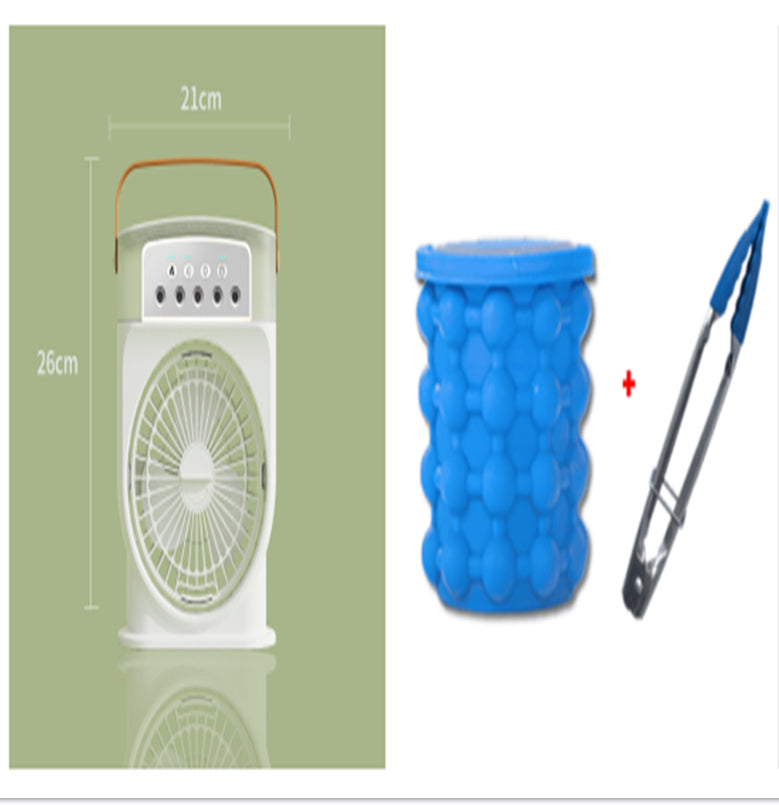 Portable USB Air Conditioner Cooling Fan with 5 Sprays 7 Color Light 600ML Water Tank Spray Mist Air Cooler Humidifiers