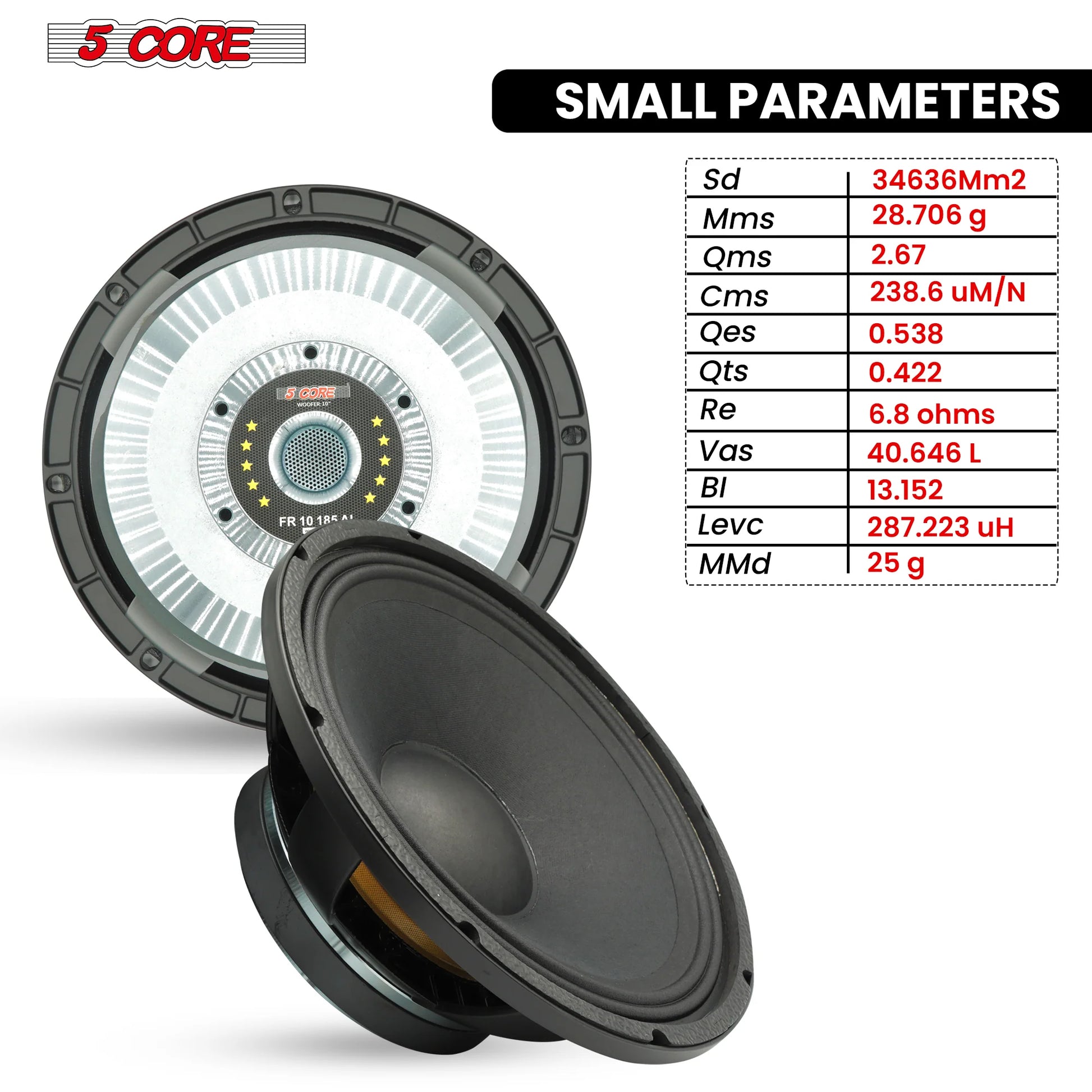 Powerful 10 Inch 600W 8 Ohm Full Range Subwoofer Speaker - Perfect DJ Bass Replacement!