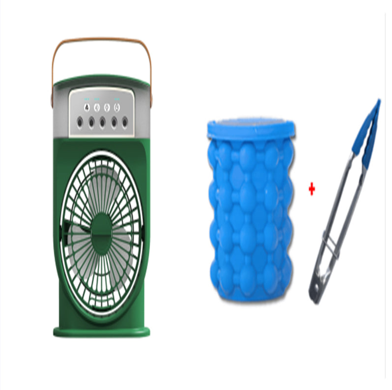 Portable USB Air Conditioner Cooling Fan with 5 Sprays 7 Color Light 600ML Water Tank Spray Mist Air Cooler Humidifiers