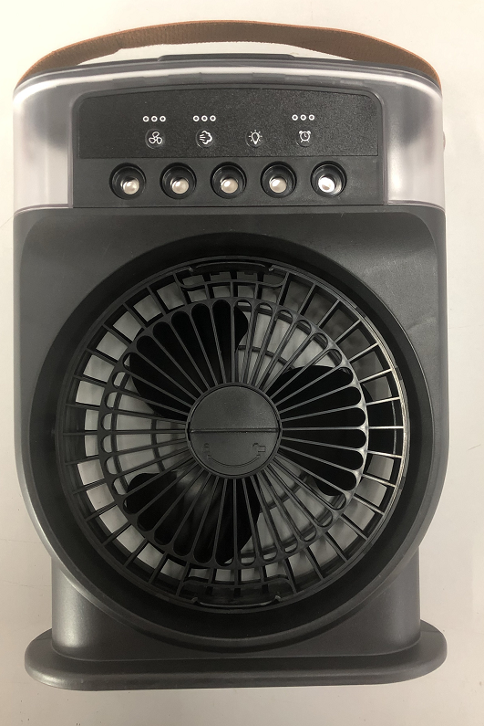 Portable USB Air Conditioner Cooling Fan with 5 Sprays 7 Color Light 600ML Water Tank Spray Mist Air Cooler Humidifiers